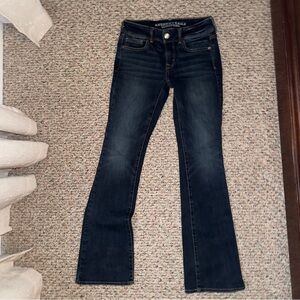American Eagle Skinny Baby Boot Jeans - Dark Wash - Size 0 Regular